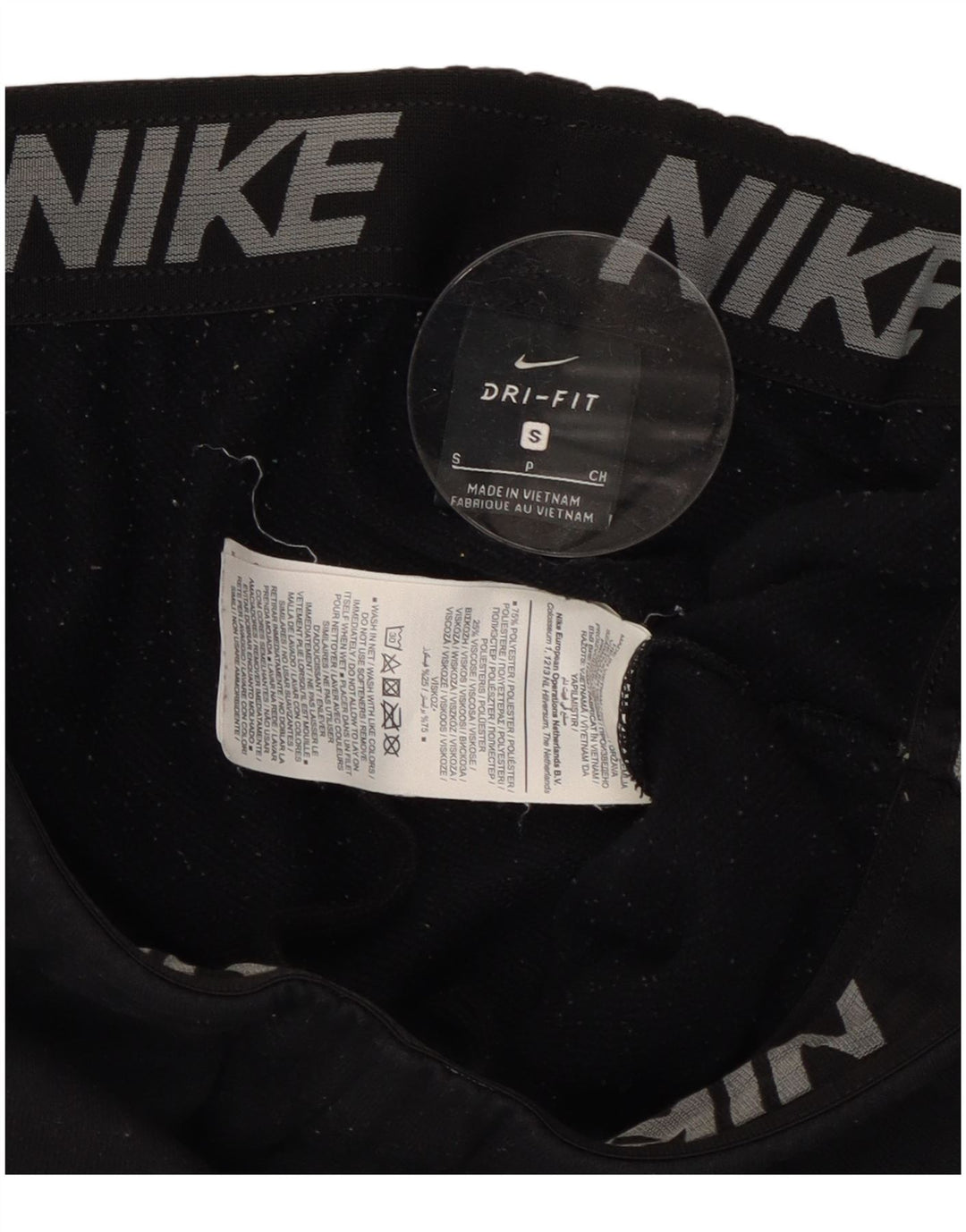 Pantaloni de trening NIKE Dri Fit pentru bărbați Pantaloni de jogging Mici Poliester negru