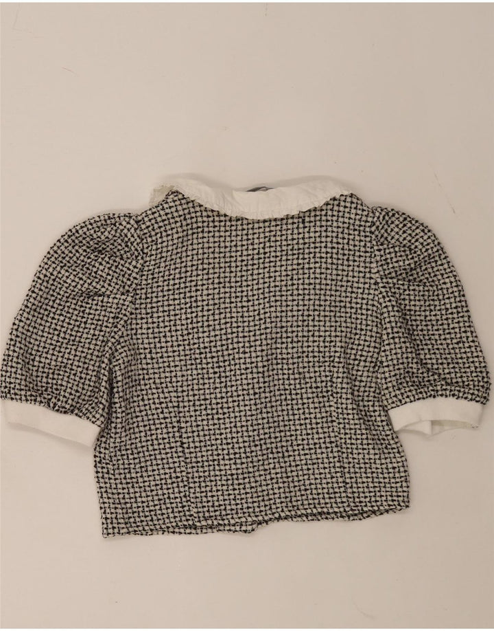 Bluză cămașă pentru femei Zara UK 12 Medium Black Flecked