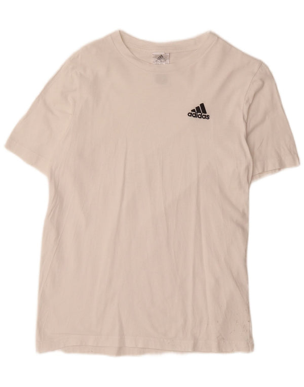 Tricou pentru bărbați Adidas Top mic, alb, bumbac