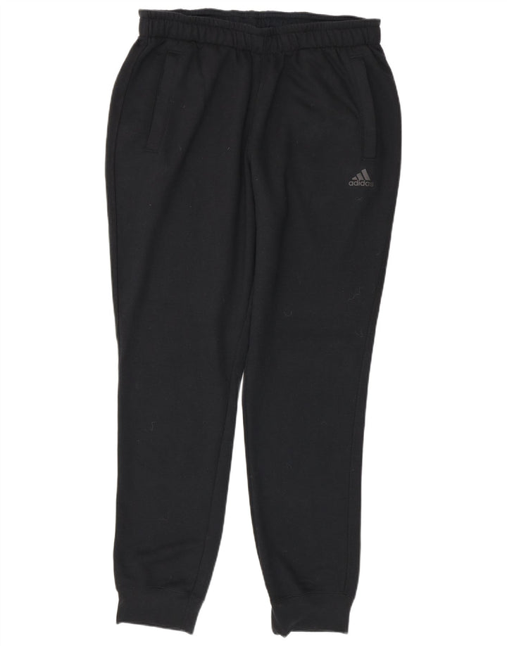 Pantaloni de trening Adidas Climalite pentru bărbați Pantaloni de jogging, mari, negru, poliester