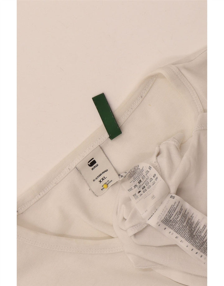 Tricou Bărbați G-Star Top 2XL Bumbac Alb
