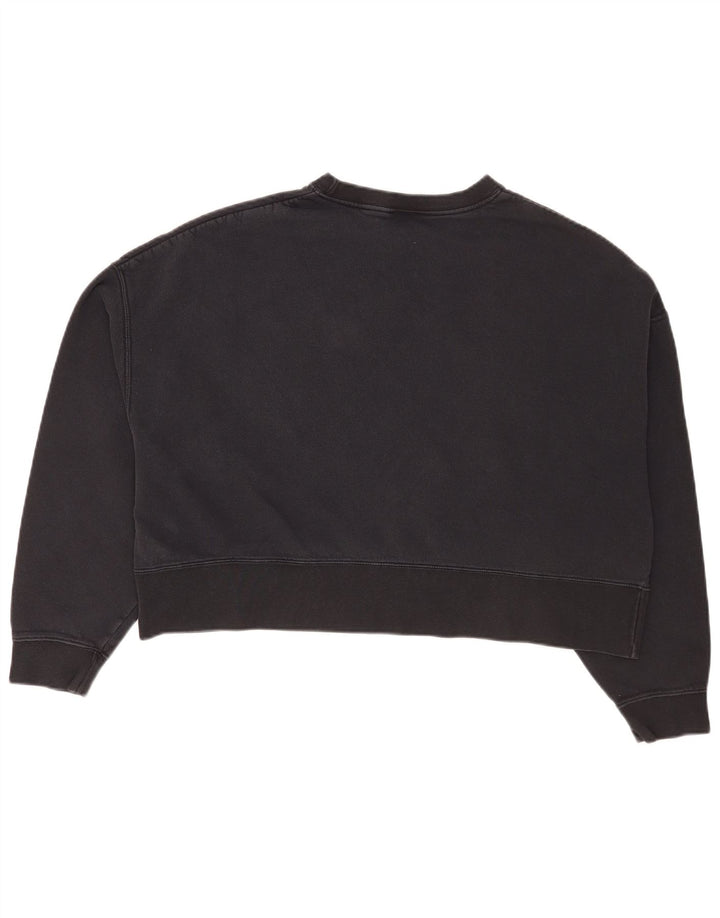 Pulover oversized pentru femei Nike Crop, UK 14, bumbac mediu negru