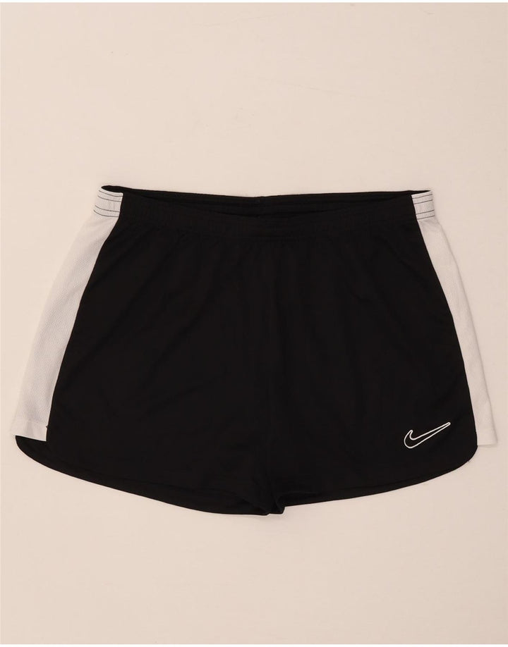 Pantaloni scurți sport Nike pentru femei UK 16, mari, negru, poliester color bloc