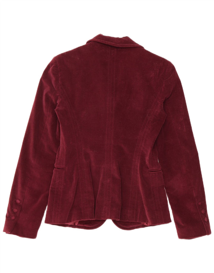 Blugirl Blumarine Jachetă Blazer Femei 1 Buton IT 42 Burgundy Mediu