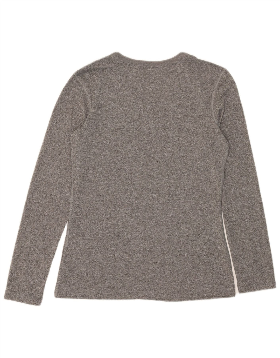 Top cu mânecă lungă NIKE Dri Fit pentru femei UK 10, mic, gri, poliester cu pete