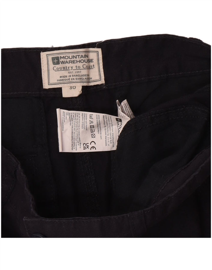 Pantaloni scurți cargo obișnuiți pentru bărbați Mountain Warehouse, bumbac mediu albastru bleumarin W30
