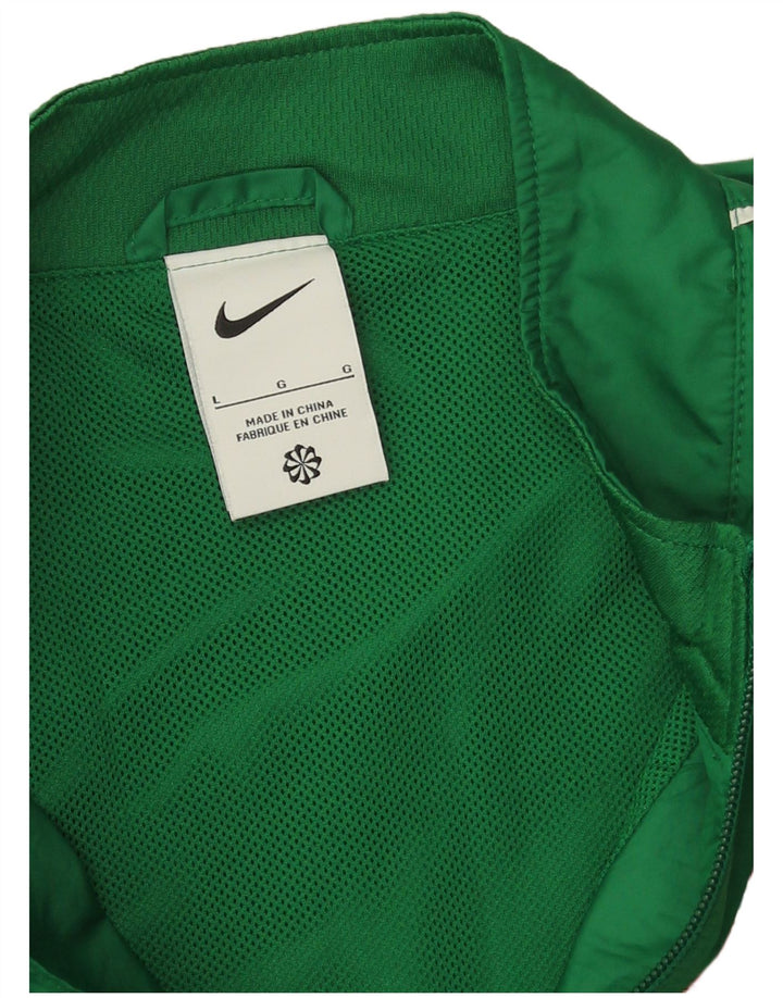Jachetă de trening pentru bărbați Nike FC Augsburg, mare, verde, poliester