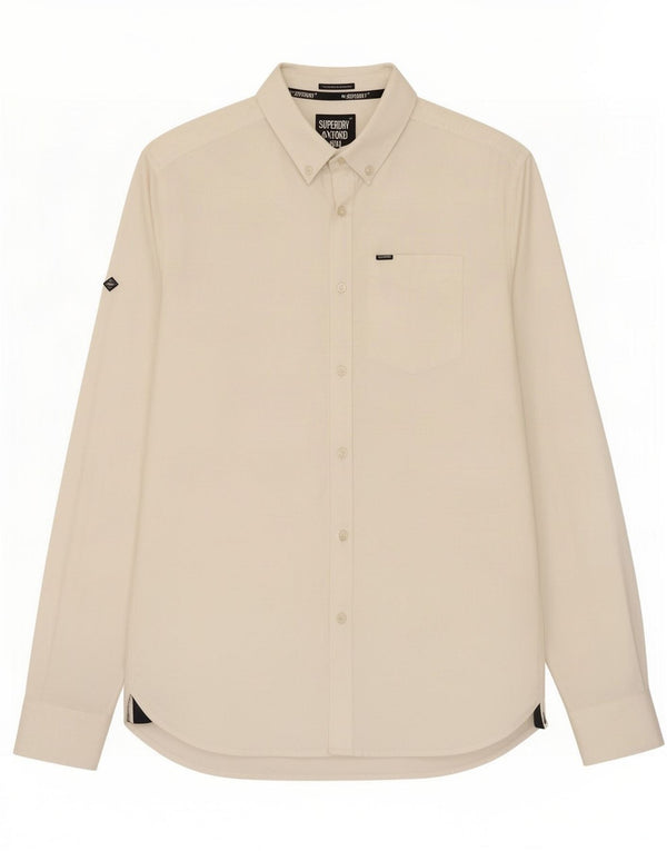 Superdry Mens Shirt Medium White Cotton