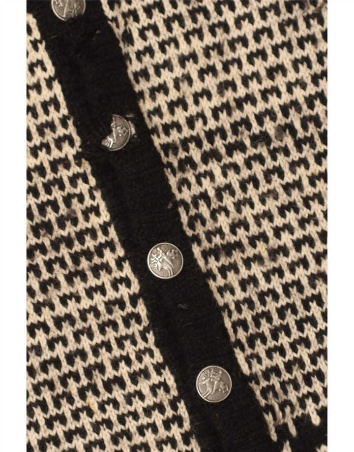 Cardigan Vintage pentru bărbați, XL, negru, Fair Isle