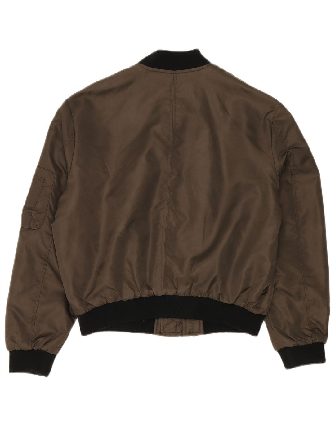 Bomber supradimensionat pentru femei ZARA UK 14 Medium Khaki Colorblock