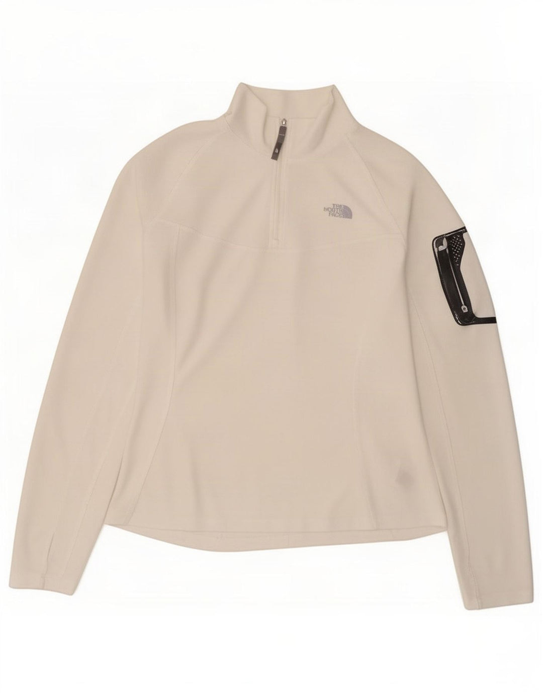Top de trening The North Face pentru femei, cu fermoar și gât, cu pulover UK 16 Large White