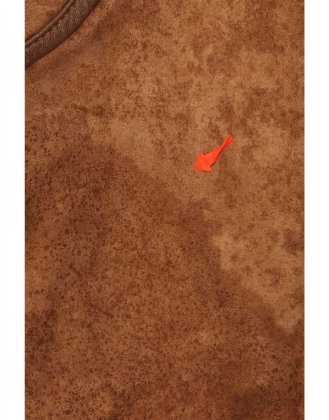 Palton supradimensionat din shearling pentru femei VINTAGE IT 44 maro mediu din shearling