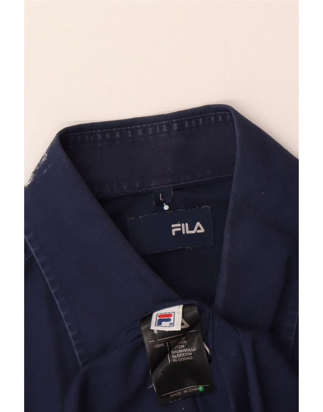 Cămașă Fila pentru bărbați cu mânecă scurtă, mare, bleumarin, bumbac