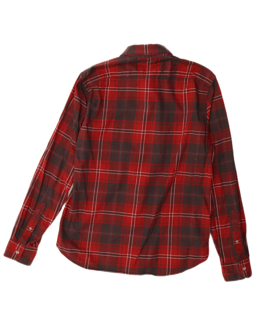 Cămașă de flanel pentru bărbați Timberland Slim Fit, bumbac cu carouri roșii medii