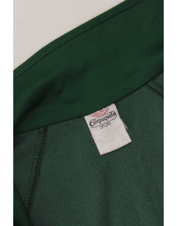 F.LLI Campagnolo Mens Trening Top Jacket IT 50 Medium Green Colorblock