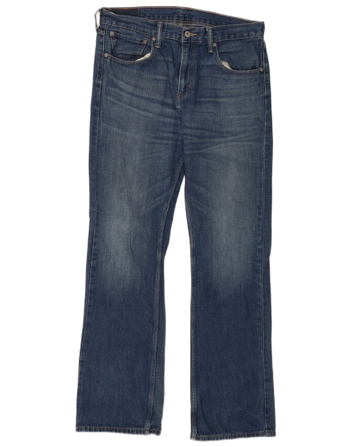 Blugi pentru bărbați Levi's 527 Bootcut W34 L34 Bumbac albastru