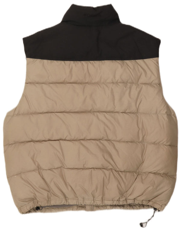 Gilet căptușit pentru bărbați Columbia UK 42 XL Bej Poliester color bloc
