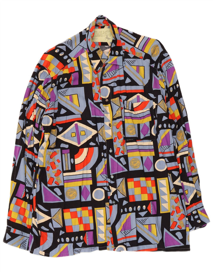 Camargue Barbati Camasa Marime 41/42 Mare Multicolor Geometric