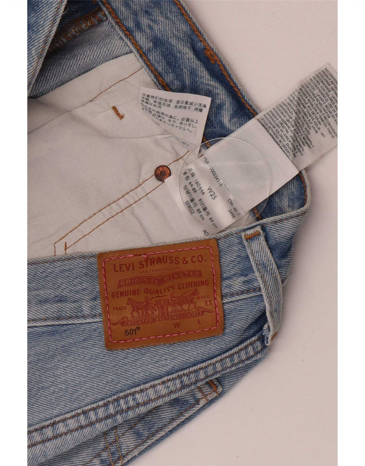 Pantaloni de damă Levi's 501 Denim Hot Pants W25 Small Blue Bumbac