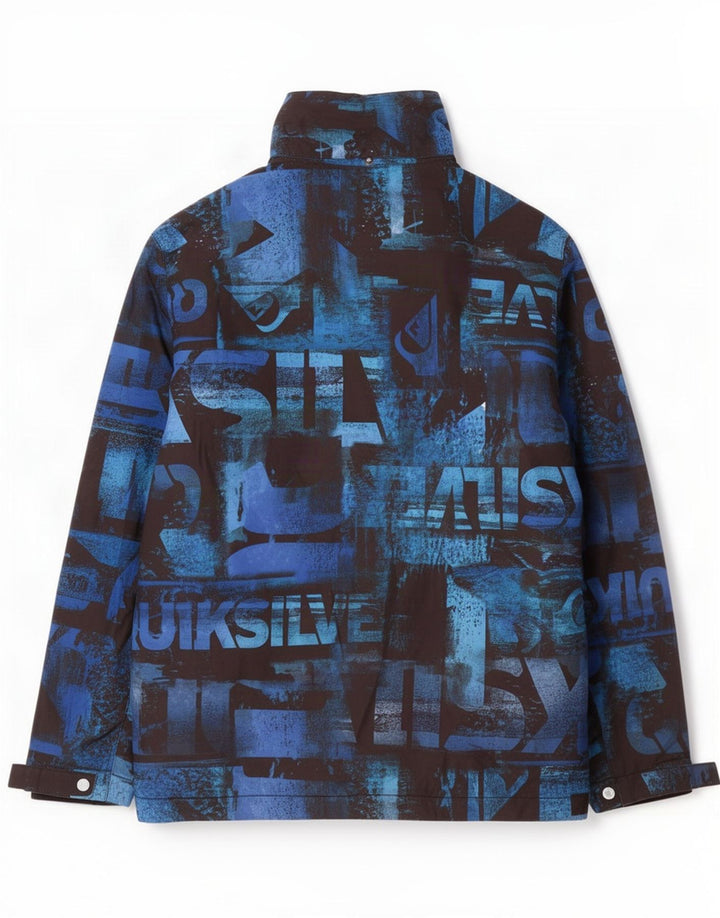 Jachetă de schi grafică Quiksilver pentru băieți 13-14 ani poliester albastru