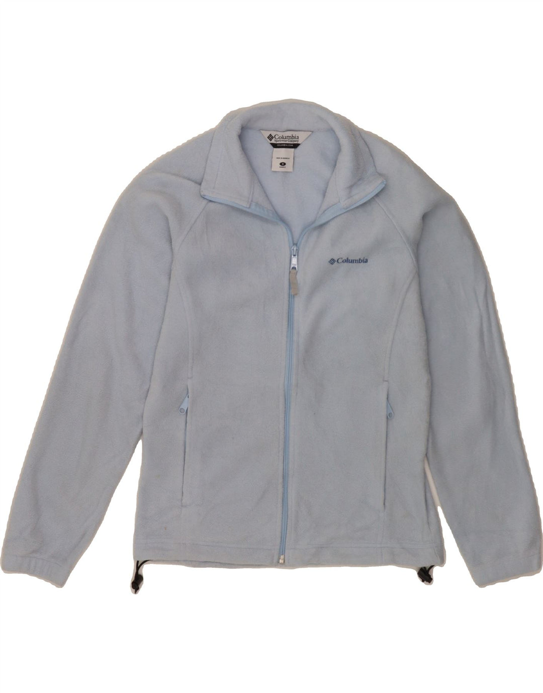 COLUMBIA Womens Fleece Jacket UK 10 Small Blue Polyester Vintage Columbia and Second-Hand Columbia from Messina Hembry 