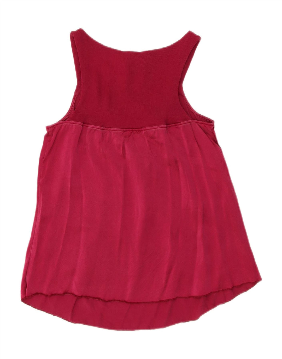 TRUSSARDI Womens Sleeveless Blouse Top IT 42 Medium Maroon