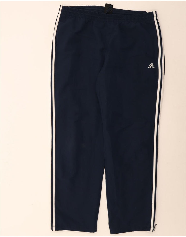 Pantaloni de trening Adidas Climalite pentru bărbați XL poliester bleumarin