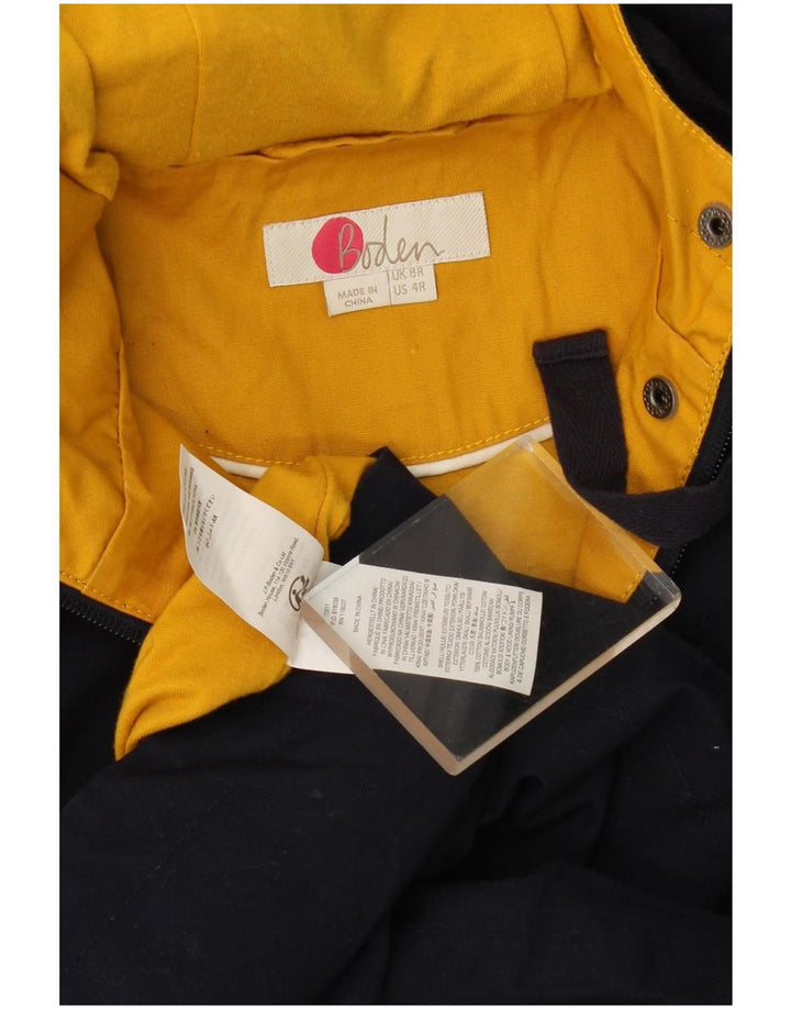 Jachetă parka cu glugă Boden pentru femei UK 8 Mic, albastru marin, poliester color bloc