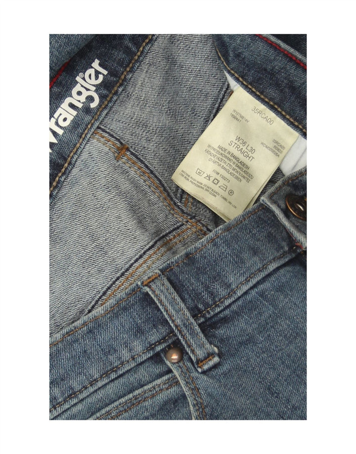 Blugi drepti pentru bărbați Wrangler W36 L30 Bumbac albastru