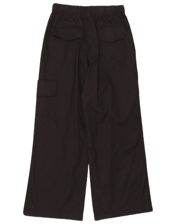Pantaloni cargo pentru femei cu picioare largi Zara mici L26 L29 bumbac negru