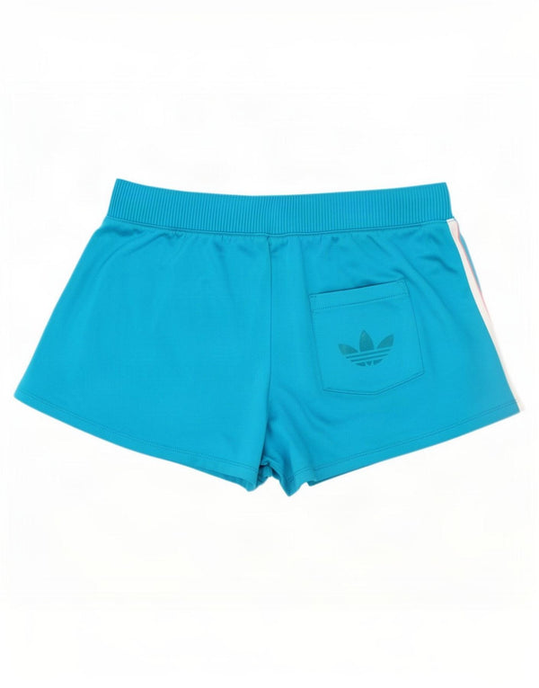 Pantaloni scurți sport Adidas pentru femei UK 10 Small Blue Poliester