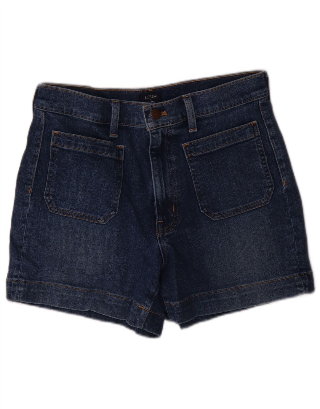 Pantaloni scurți din denim pentru femei J. Crew W28, bumbac albastru bleumarin mediu