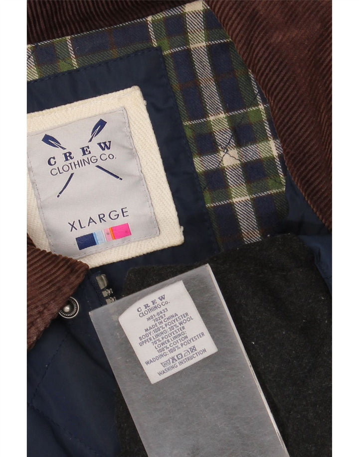 Crew Clothing Jachetă matlasată pentru bărbați UK 42 XL Bleumarin Poliester