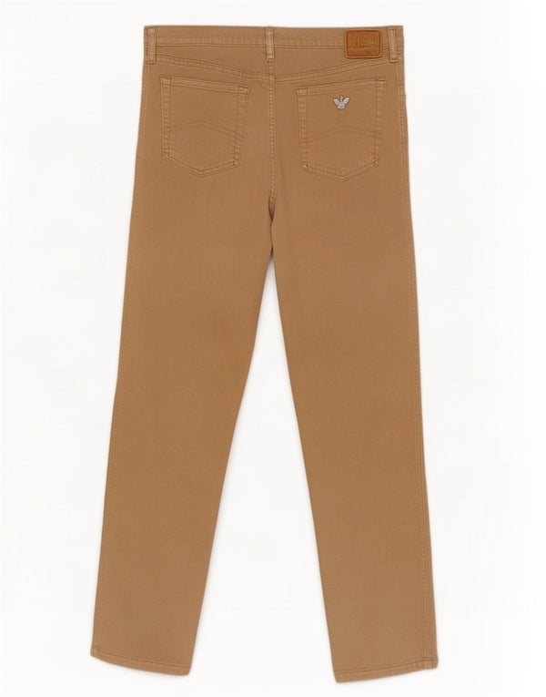 Armani Womens Straight Jeans W31 L26 Beige Cotton