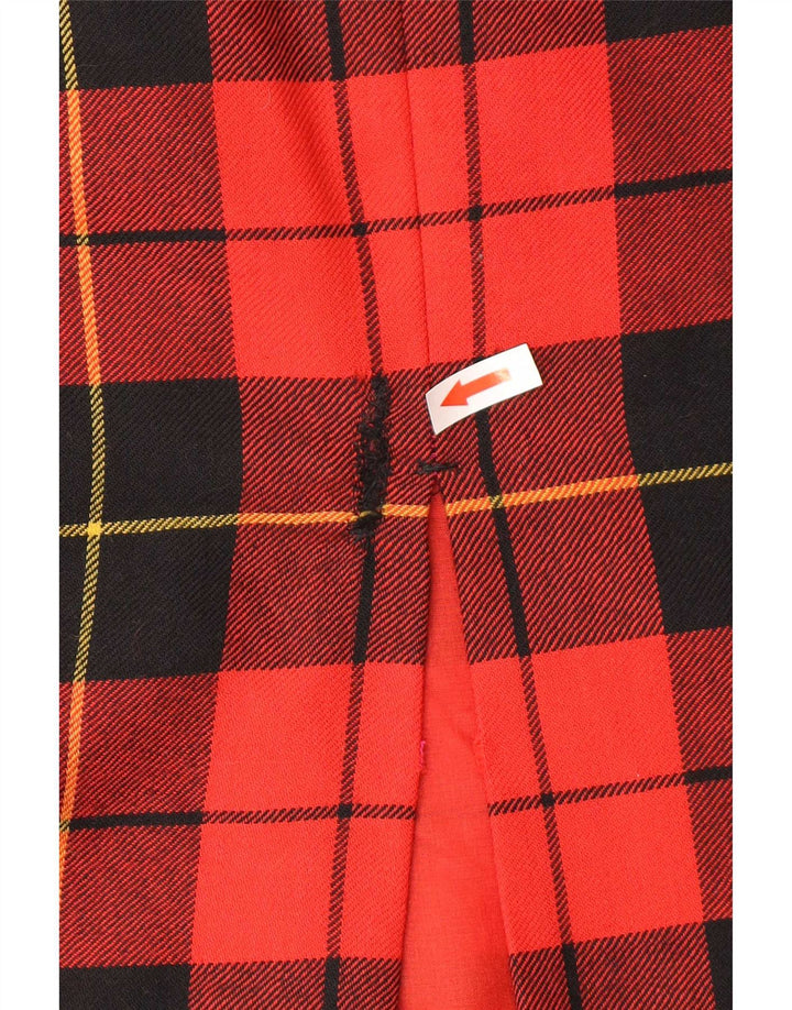 Fusta Creion Vintage pentru Damă W30 Medium Red Check