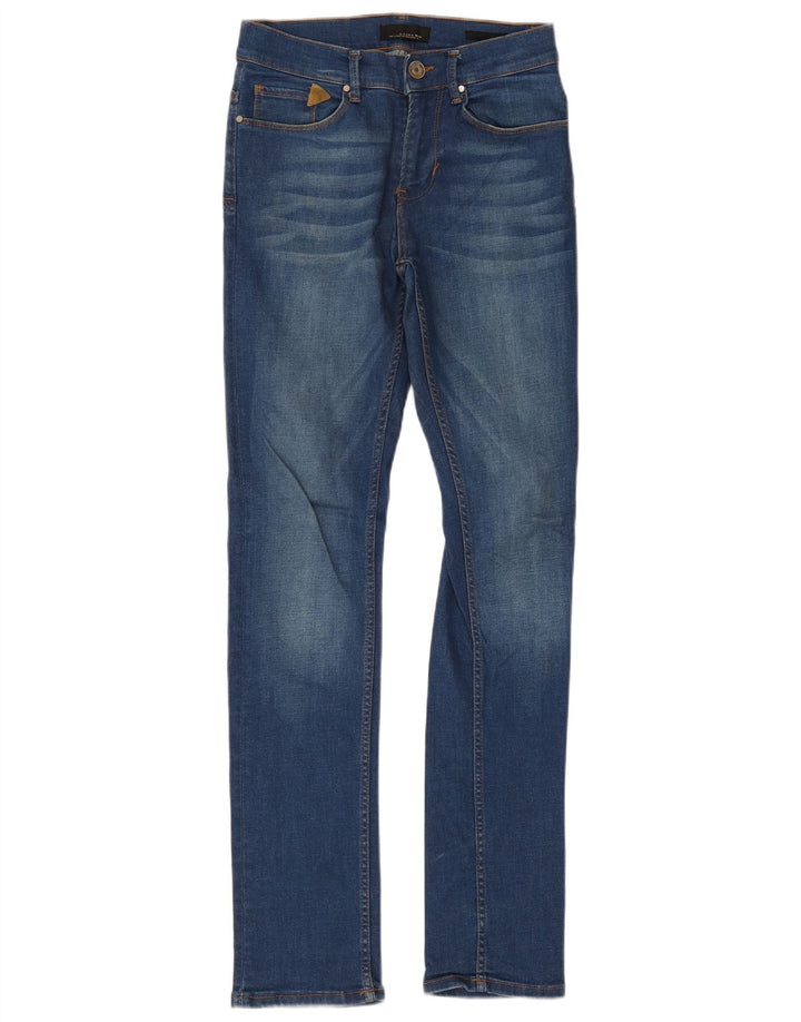 Blugi slim pentru bărbați Zara EU 38 Mici L30 L33 Bumbac albastru