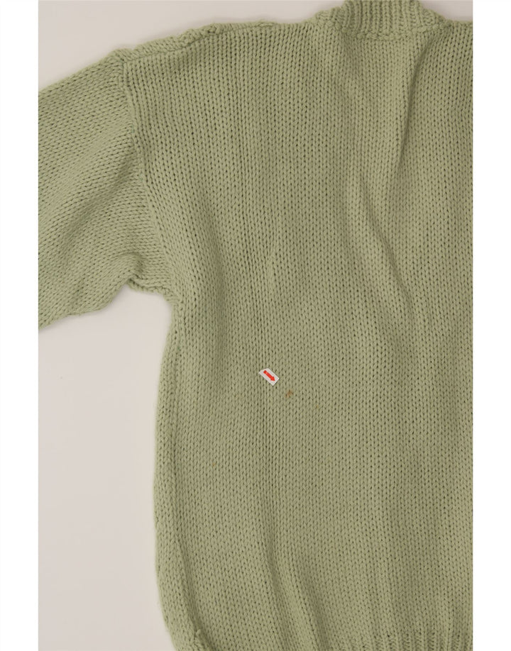 VINTAGE Womens Cardigan Sweater UK 16 Large Green Vintage Vintage and Second-Hand Vintage from Messina Hembry 