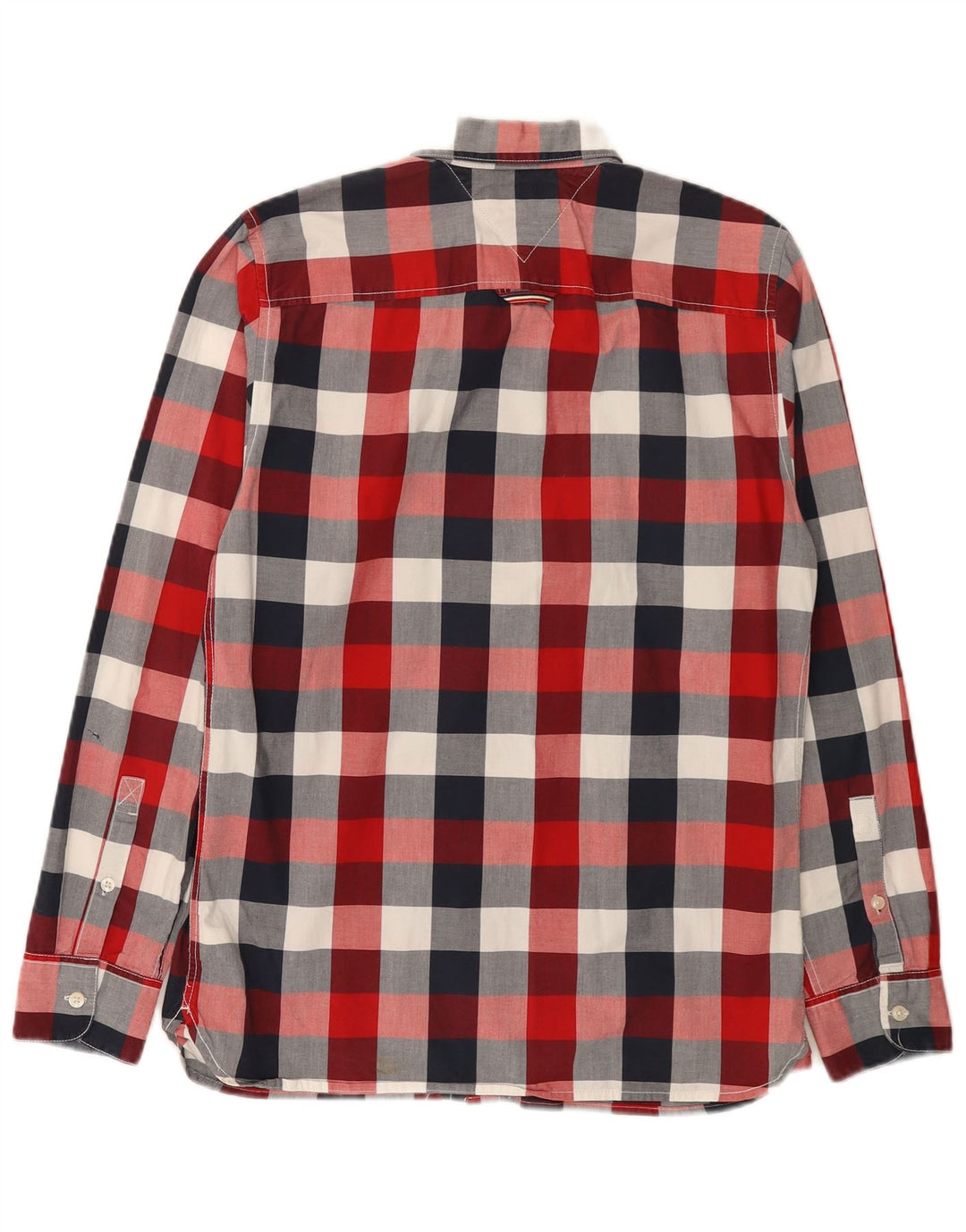 Cămașă pentru bărbați Tommy Hilfiger, bumbac cu carouri multicolore mici