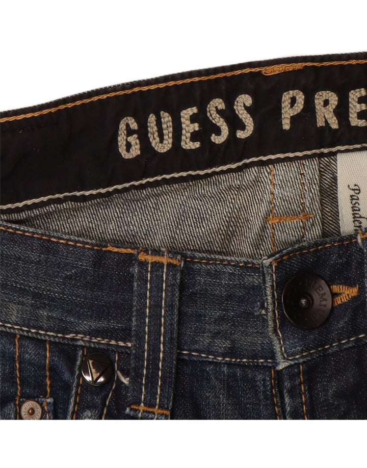 Blugi GUESS Pasadena drepte pentru bărbați W28 L32 bumbac albastru