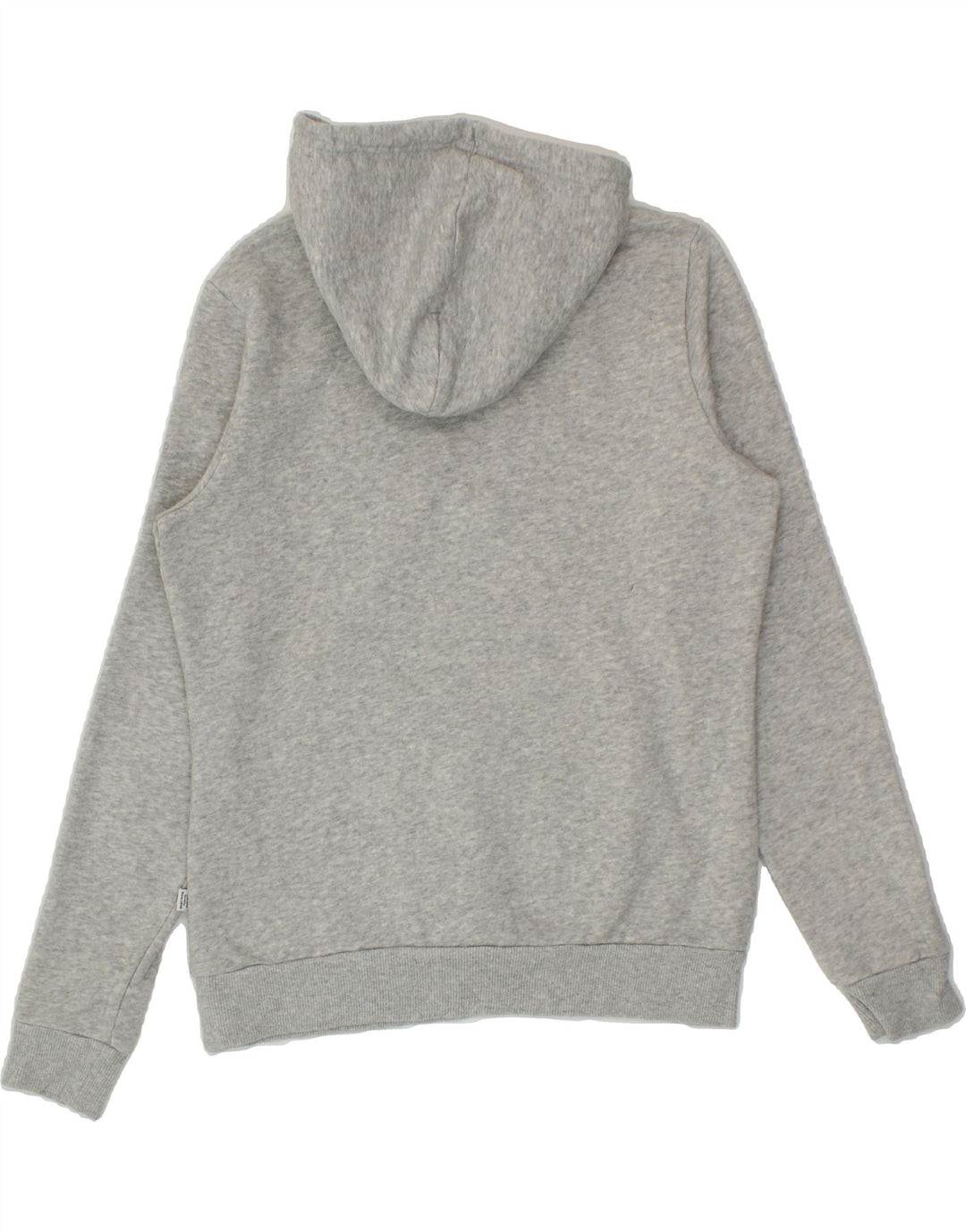 PUMA Womens Graphic Hoodie Jumper UK 12 Medium Grey Polyester Vintage Puma and Second-Hand Puma from Messina Hembry 