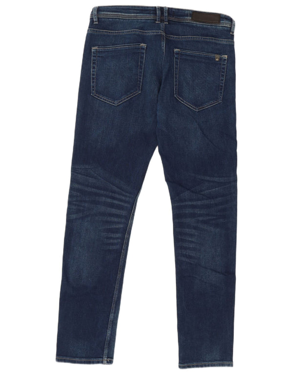 Blugi skinny pentru bărbați Zara EU 44 Large W34 L31 Bleumarin