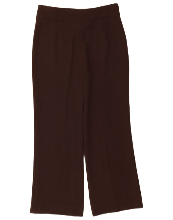 Pantaloni casual drepti pentru femei Marks & Spencer UK 12 Medium W28 L27 Maro