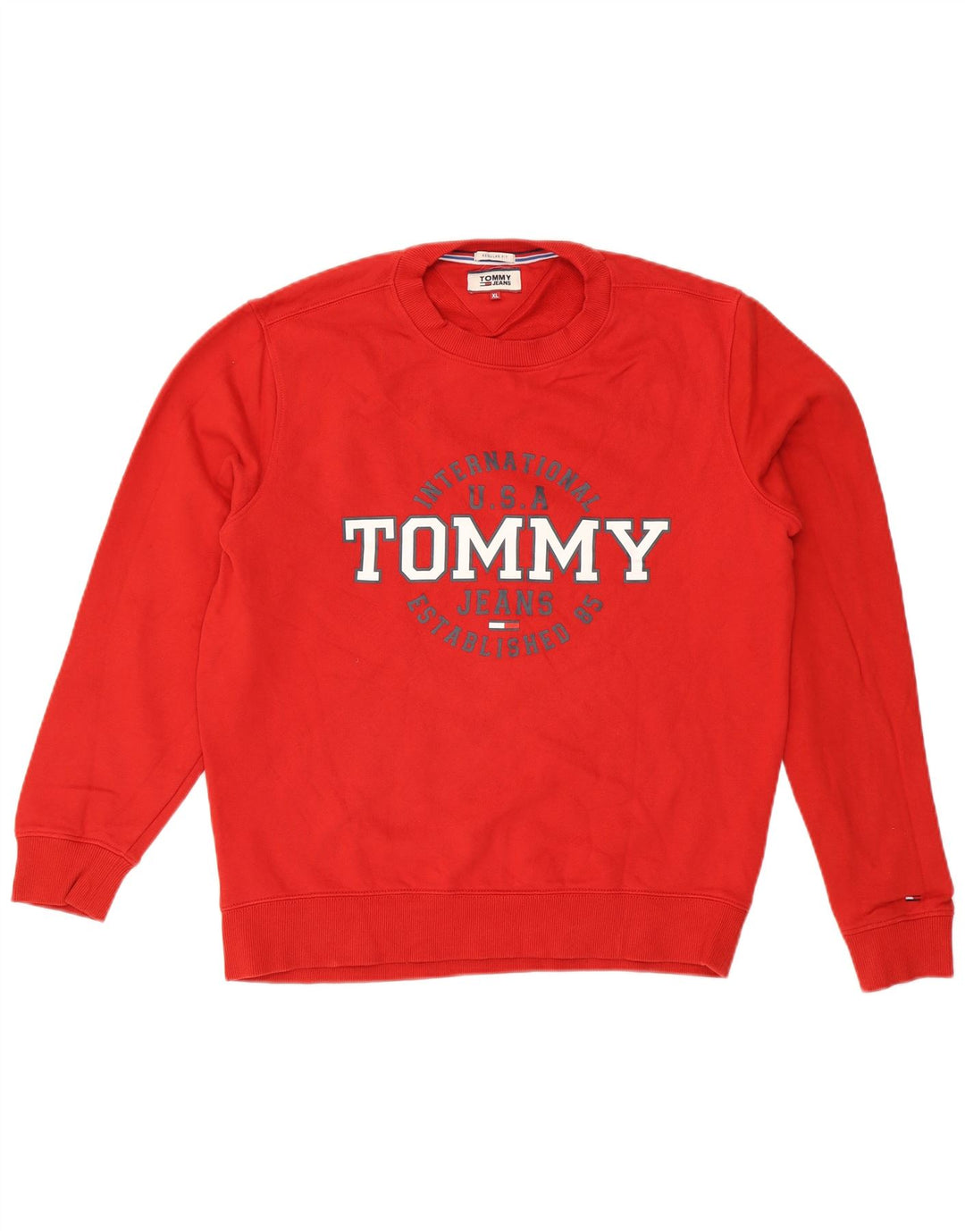 Hanorac pentru bărbați Tommy Hilfiger, cu croiala normală, XL, bumbac roșu