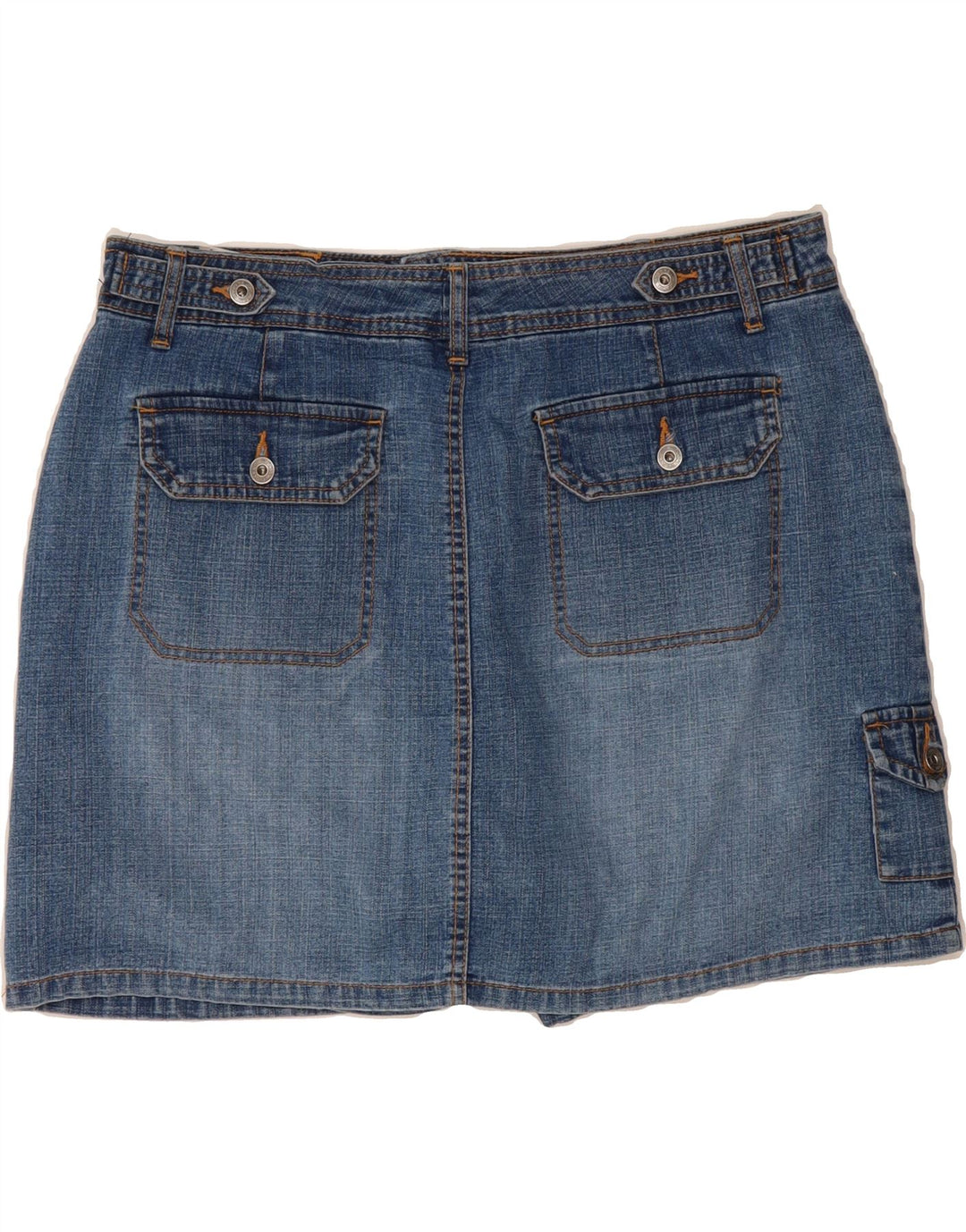 GLORIA VANDERBILT Womens Denim Skort US 10 Large  Blue Cotton Vintage Gloria Vanderbilt and Second-Hand Gloria Vanderbilt from Messina Hembry 