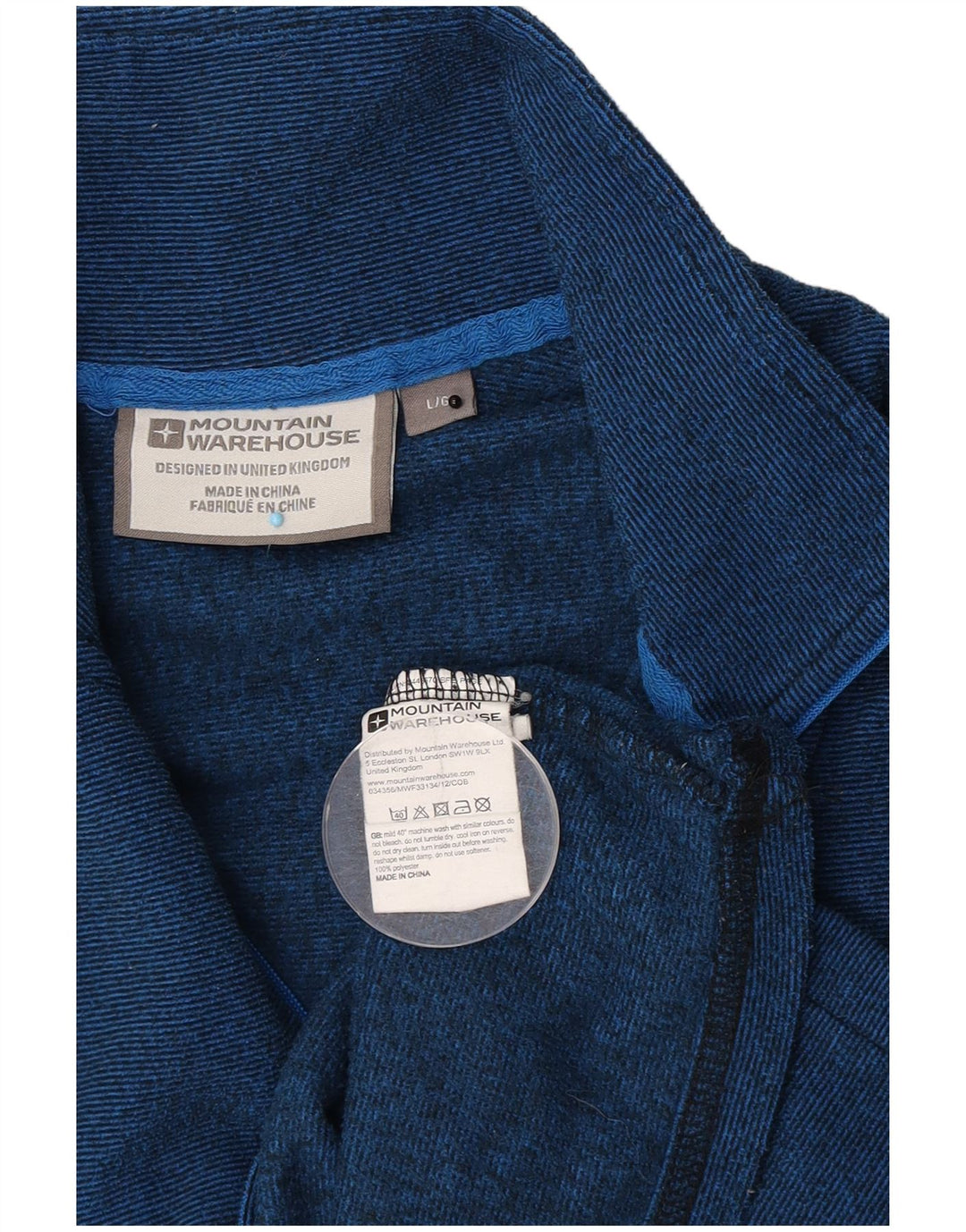 Trening Pulover pentru bărbați Mountain Warehouse Top mare, albastru, cu dungi