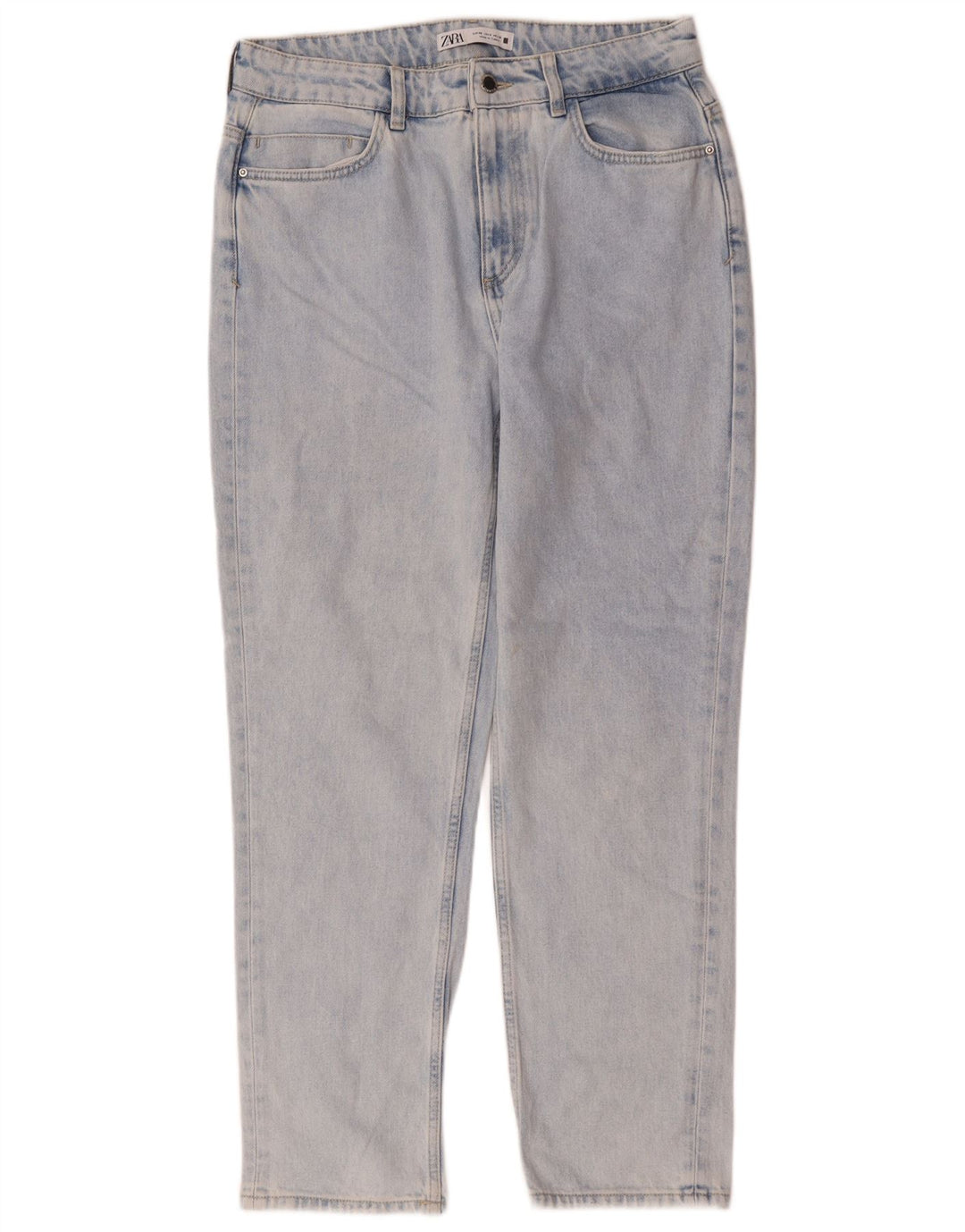 Blugi conici pentru femei Zara EU 40 Medium W30 L28 Albastru