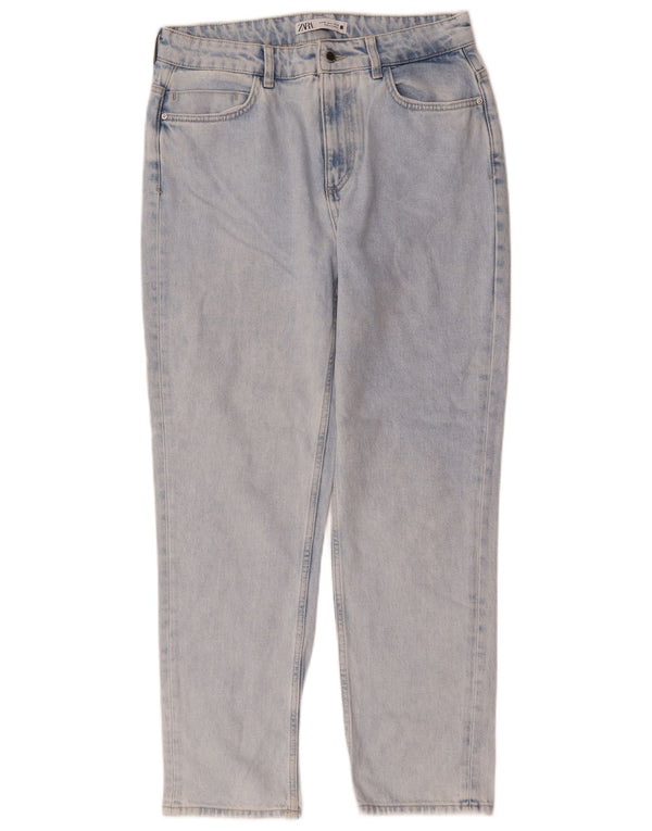 Blugi conici pentru femei Zara EU 40 Medium W30 L28 Albastru