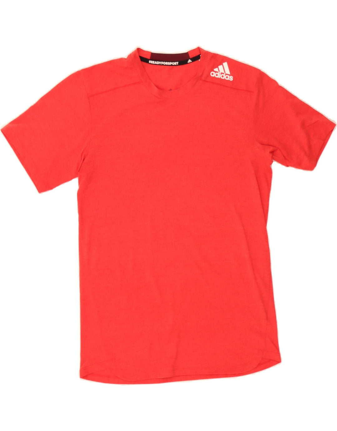 ADIDAS Mens Aeroready T-Shirt Top Small Red Polyester Vintage Adidas and Second-Hand Adidas from Messina Hembry 
