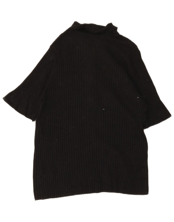 Tricou polo pentru femei Marks & Spencer UK 18 XL, viscoză neagră