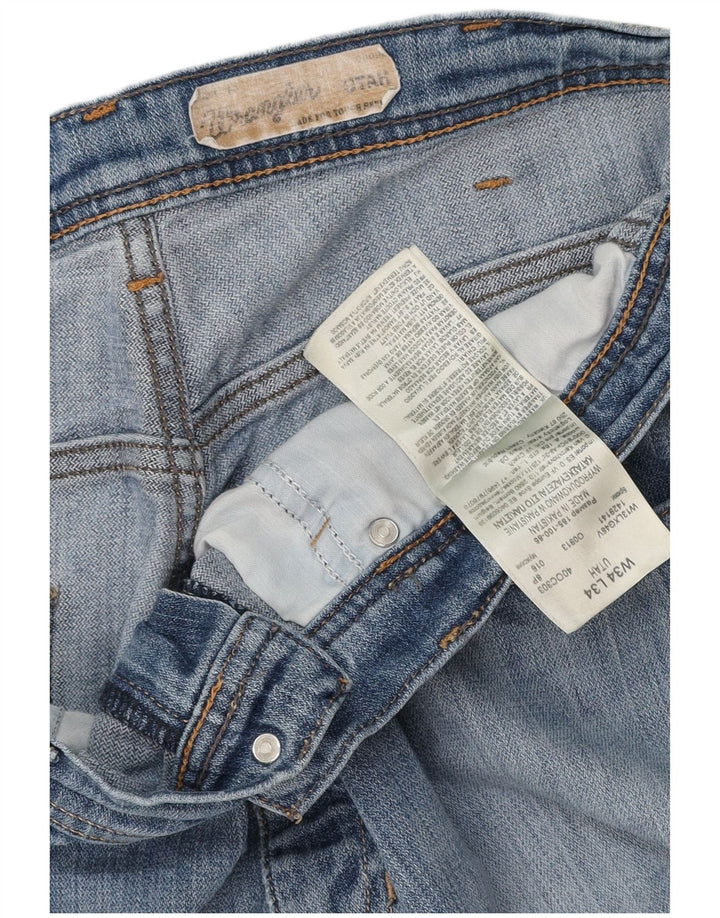 WRANGLER Blugi pentru bărbați Utah drepte W34 L34 bumbac albastru